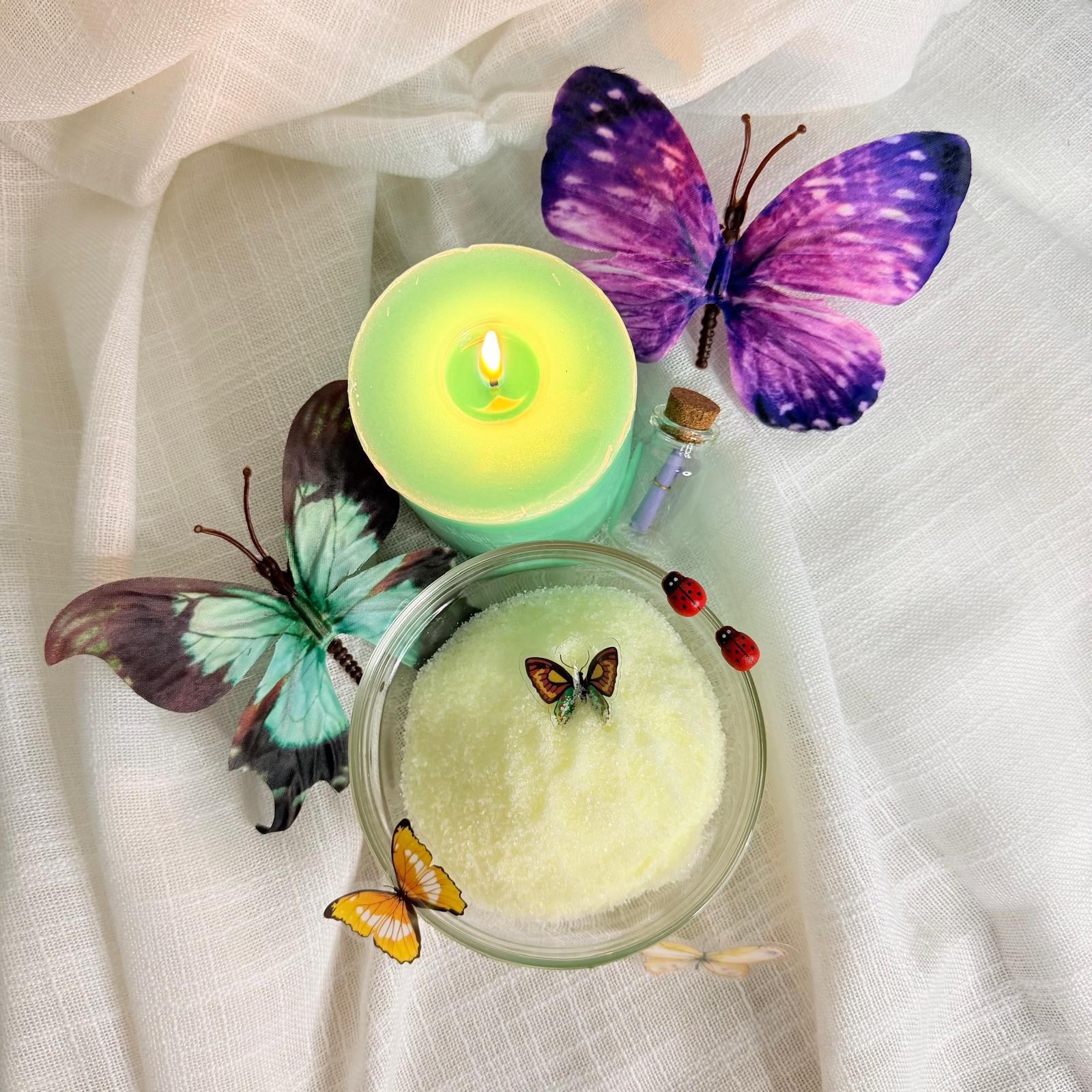 Bath Salt With Almond Oil And A Little Note From Butterfly Fairy. 🧚